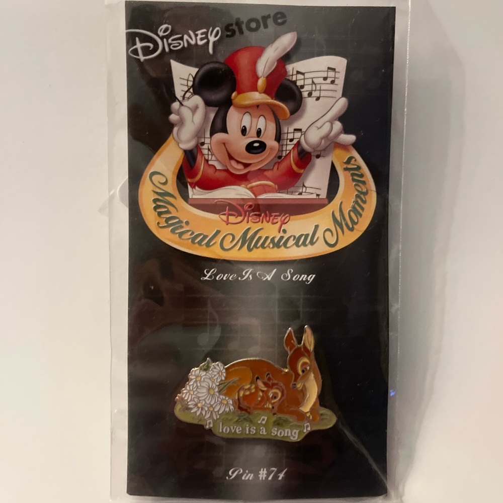 DISNEY Store Pin 1995 Magical Music Moments "Love Is A Song" BAMBI #74 - SEALED